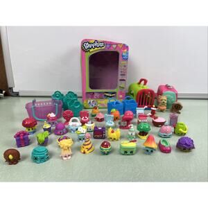 Shopkins Lot Characters Accessories Basket Cute Adorable Toys